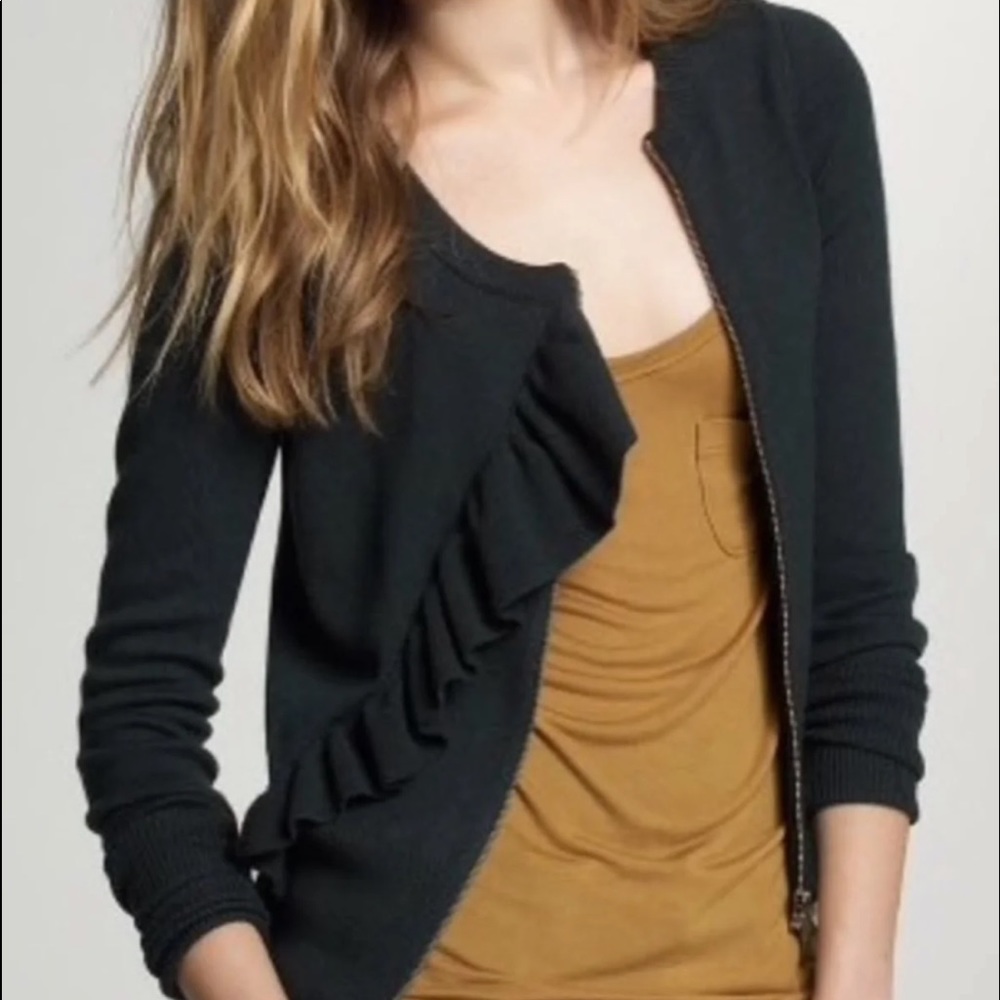 J. Crew • Wool Zippered sweater jacket